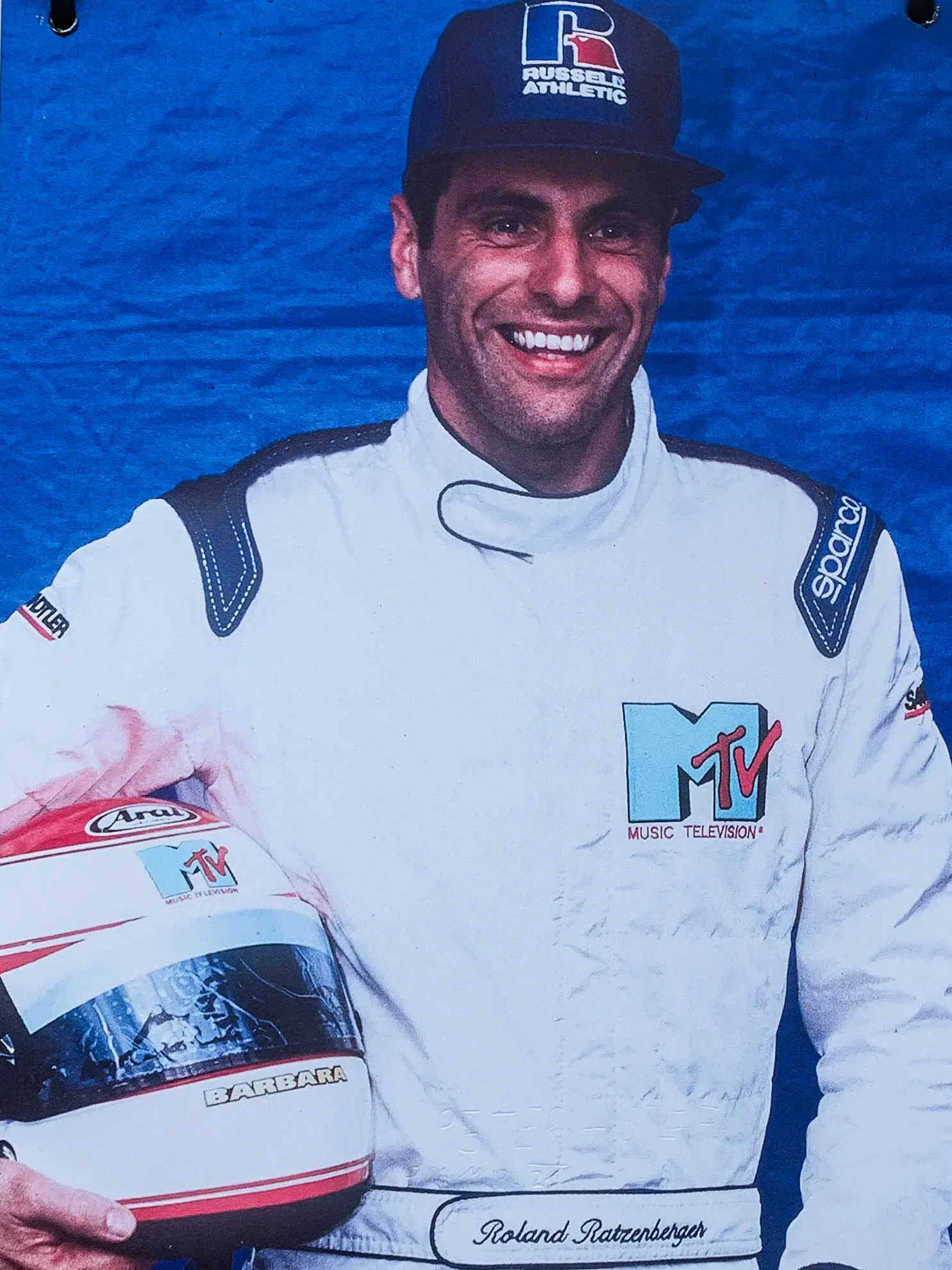 El piloto de Fórmula 1 Roland Ratzenberger en Imola
