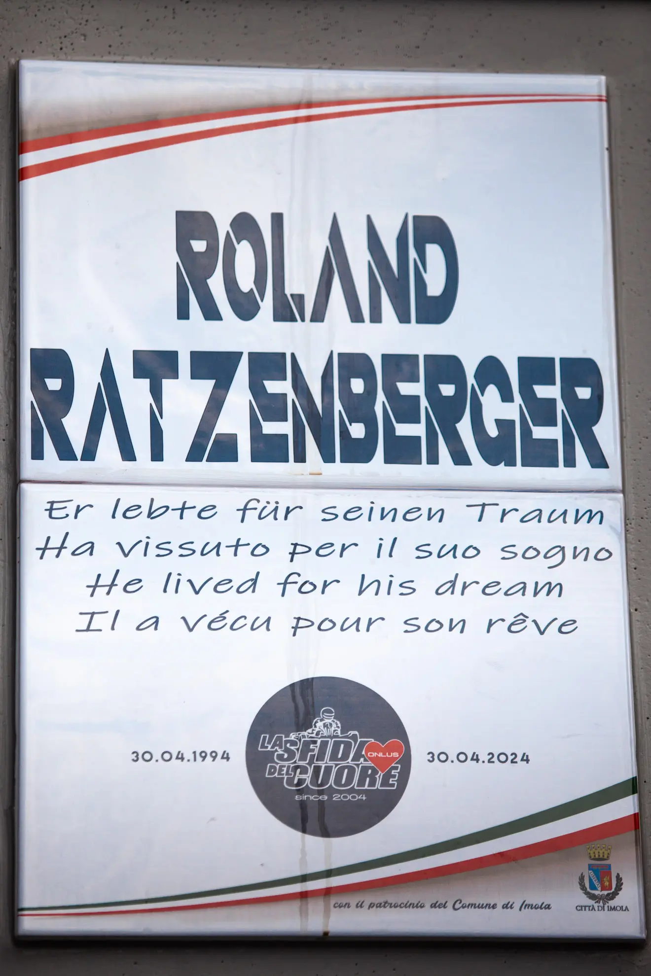 Roland Ratzenberger - Vivió por su sueño.